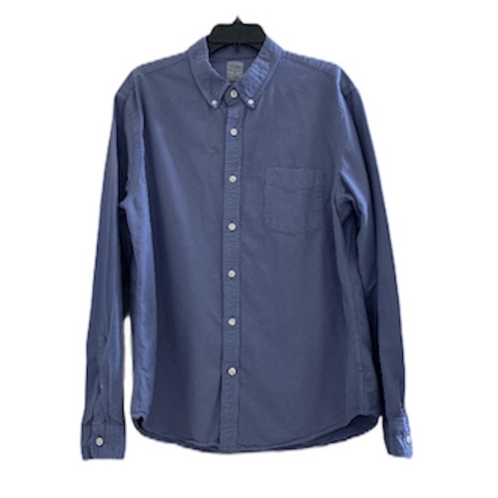 J Crew Mens Blue Button Down XL Slim
